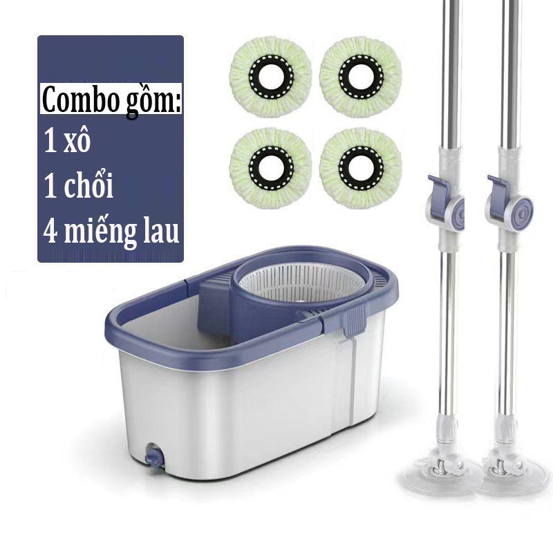 [SALE] Bộ lau nhà xoay 360 độ Nhỏ Gọn có 4 bánh xe di chuyển - Thùng làm bằng nhựa ABS với độ cứng cao, khó bị trầy xước, Bảo hành 6 tháng đổi trả miễn phí cay g cayla  umini Lau Sàn Cây Lau Nhà