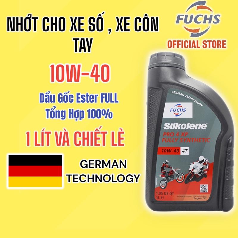 Nhớt Fuchs Silkolene Pro 4 10W40 Tổnng Hợp Cao Cấp Dầu Nhớt Dầu