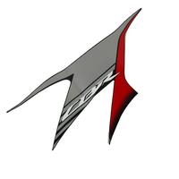 Gambar Sticker Body Kanan Honda CBR 150R K45R 86643K45A20ZA - Grey, Merah, Cover Body dari Honda Cengkareng Kota Tangerang 2 Tokopedia