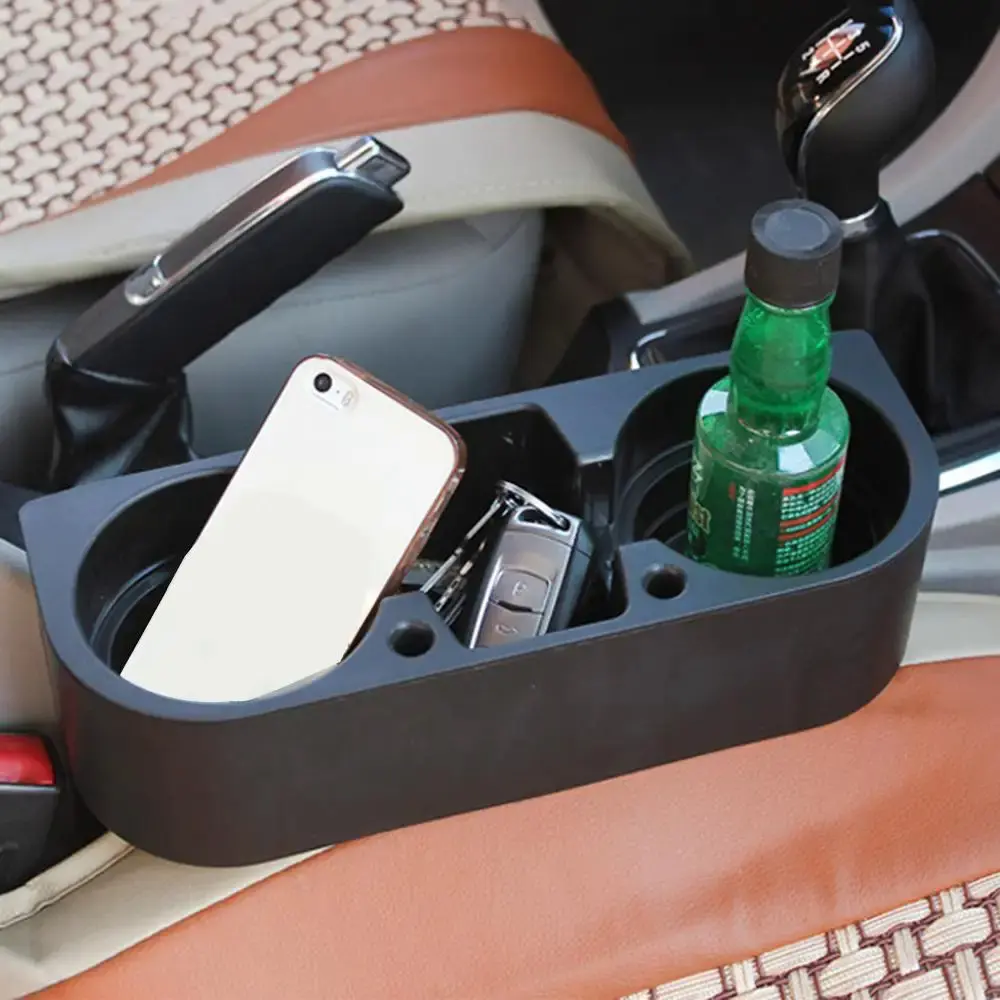 Car Styling Cup Holder Portable Multifunction Vehicle Seat Cup Cell Phone Drinks Holder Glove Box Car Interior Organizer Black