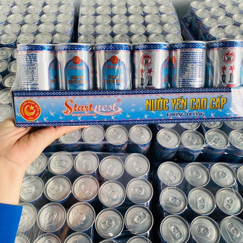 1 THÙNG NƯỚC YẾN LON KHÔNG ĐƯỜNG STARTNEST TỪ NGUỒN YẾN KHÁNH HOÀ 30 LON