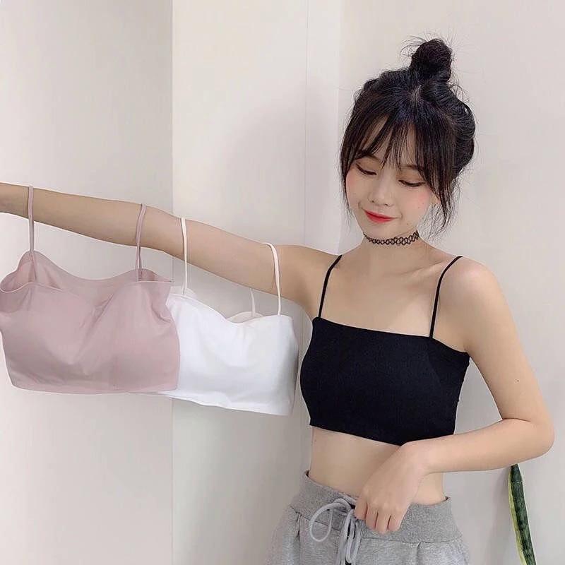 Product Introduction of Áo Ngực Nâng Ngực, Gợi Cảm, Dành Cho Phụ Nữ, Chất Liệu Lụa Lạnh Áo Crop Top, Liền Mạch, Áo Ống Dây Đeo, Không Tay, Áo Yếm, Đồ Lót, Áo Ngực Thân Mật Nữ 22