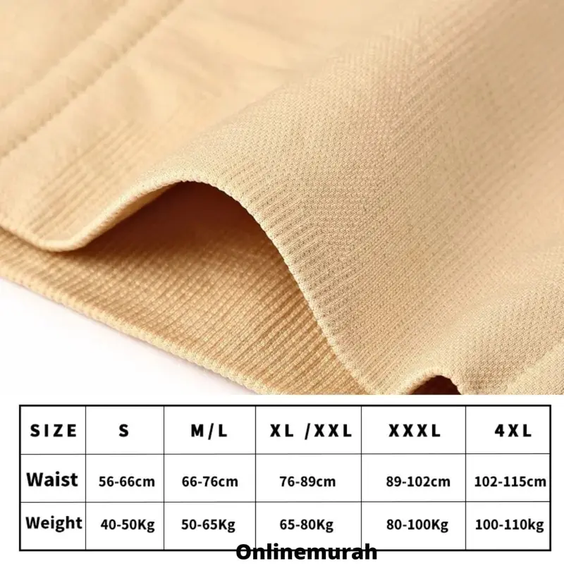 Korset Pelangsing Pengecil Perut / Korset Celana Pelangsing Perut Buncit / Korset Wanita Nylon 4 tulang Penyangga 3