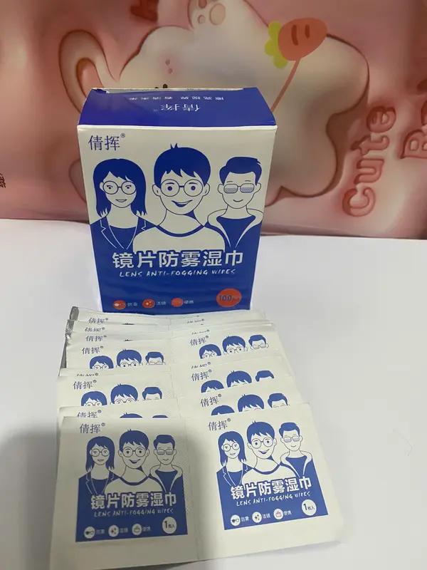 COMBO 03 HỘP Khăn lau kính Nano hộp 100 miếng khăn giấy chống bám hơi nước nl 3