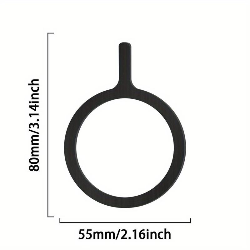 Magnetic Ring Phone Patch, Round Magnetic Phone Back Sticker, Magnetic Phone Holder, Phone Accessories for Wireless Charging, Phone Accessories 2