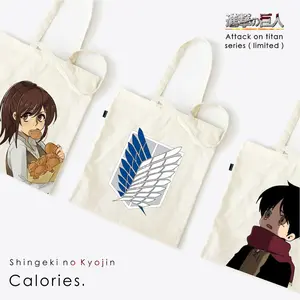 Totebag [COD ✓] Anime Attack on Titan Eren Zeke Sasha Levi Titan Shingeki no Kyojin #toat