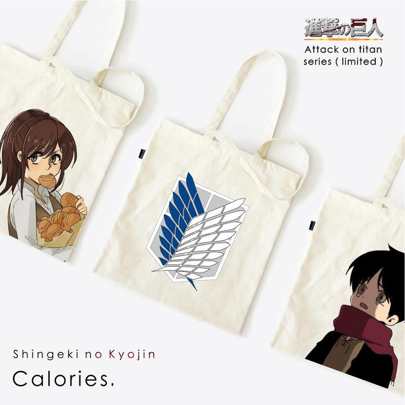 Totebag [COD ✓] Anime Attack on Titan Eren Zeke Sasha Levi Titan Shingeki no Kyojin #toat 0