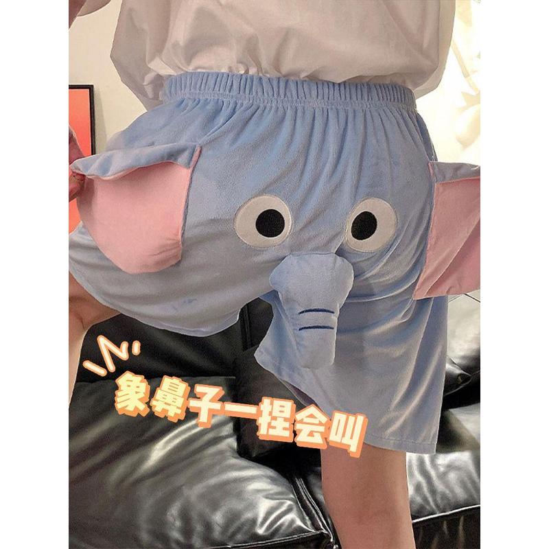 Quần đùi voi bay, thiết kế hoạt hình mới dễ thương, thích hợp cho nam và cặp đôi, ngoại Cỡ, phong cách hài hước, thiết kế con heo 5