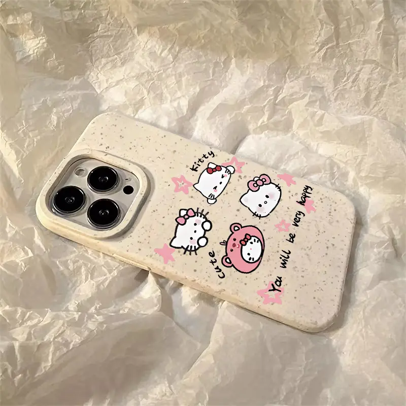 Ốp Điện Thoại, Cá Nhân Hóa, Họa Tiết Hello Kitty Loopy Ngôi Sao Màu Hồng, Tương Thích Với IPhone 15 13 14 16 12 11 X XR Xs Max 7 / 8 Plus Se2020, Làm Bằng Silicon, Chống Sốc Và Rơi, Vỏ Bảo Vệ 7
