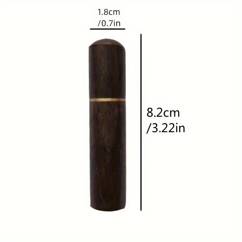 Wooden Toothpick Holder, 1 Count Portable Mini Toothpick Case, Toothpick Storage Box without Toothpicks, Toothpick Holder for Kitchen and Restaurant, Ideal Gift 1