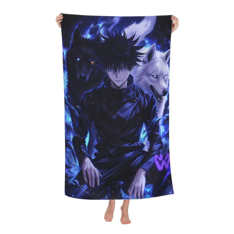 Adult Beach Towels,Jujutsu Kaisen JJK Satoru Gojo Yuji Itadori Megumi ...