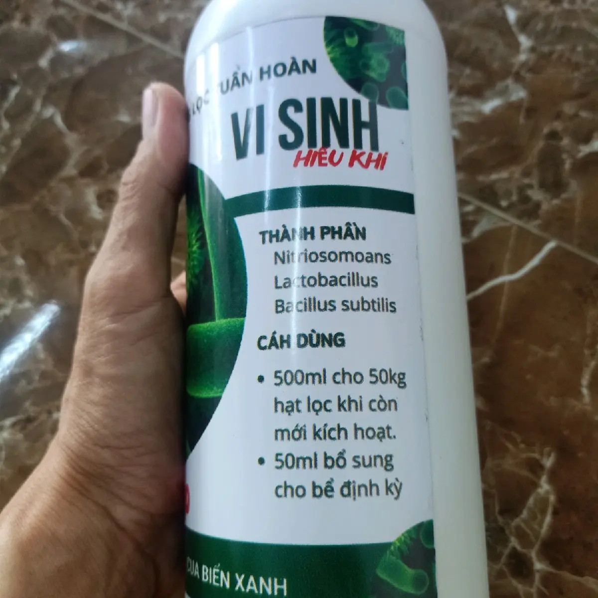 Vi sinh hiếu khí. vi sinh xử lý khí đọc cho hệ thống