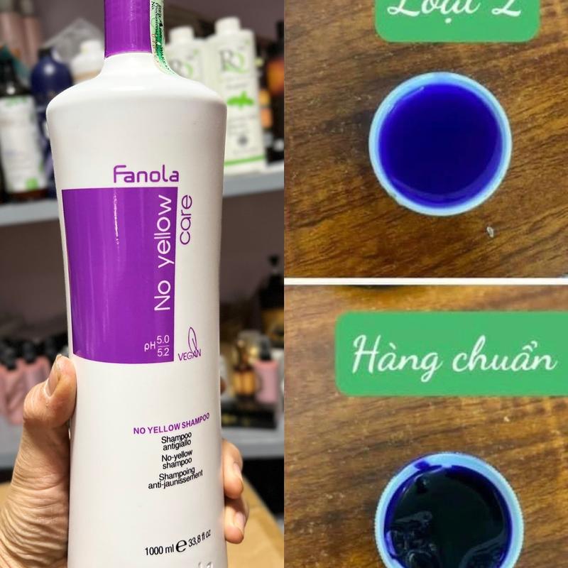 Dầu gội tím FANOLA NO YELLOW 250ml - 1000ml Chính Hãng Bảo vệ màu nhuộm Đổi Màu Tóc