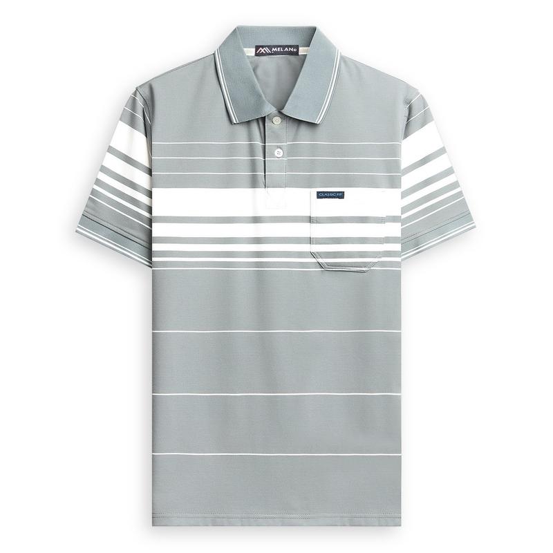 Áo  thun lớn  tuổi  chất liệu cottoncó túi  bigsize  100kg -áo thun nam có  túi  trung niên( chất liệu 100% cotton mềm mịn) Menswear Polo áo Có Cổ Ngắn Tay màu Kem Shirt