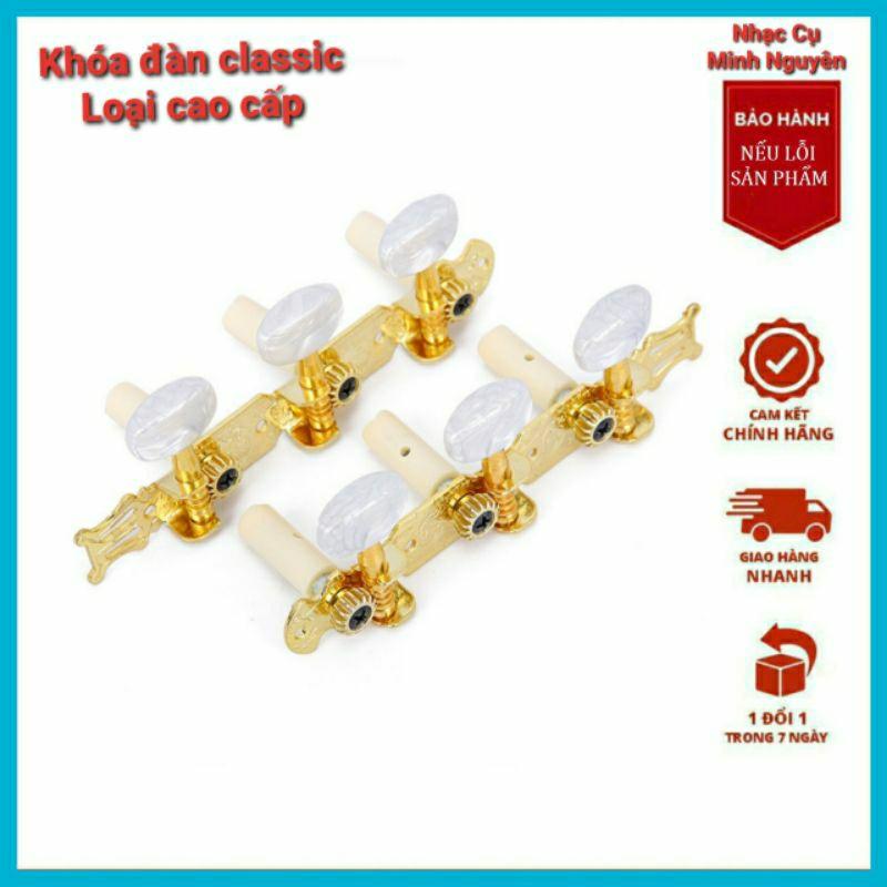 Bộ Khoá đàn guitar Classic cao cấp (2 bên, đầy đủ ốc vít) 1