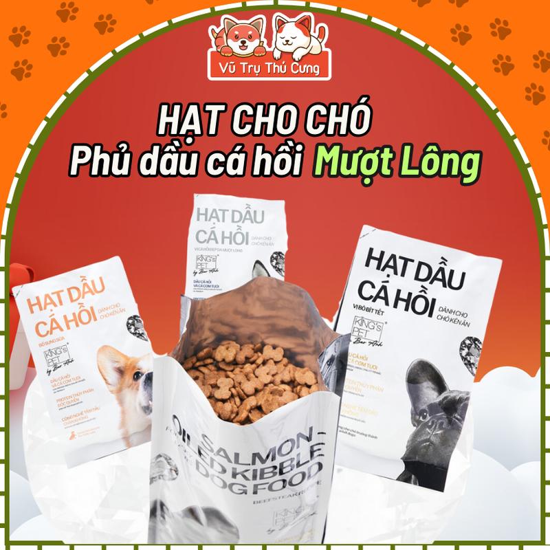  Thức Ăn Hạt Cho Chó Bổ Sung Dầu Cá Hồi King Pet 