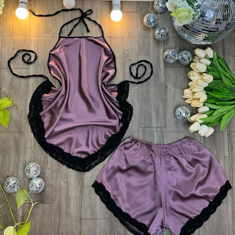 Bộ đùi yếm bigsize 42kg -70kg yếm lụa Trơn mềm phi lụa bigsize 42kg-70kg đồ ngủ