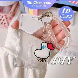 Id card holder/photocard holder/Holder Id Card Acrylic DIY Id Card 2 Sisi Tempat Kartu Akrilik-Ms.Pepeleria