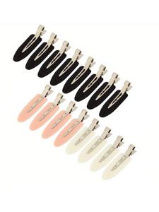 Pinzas para el cabello verano 2024 en colores aleatorios, pinzas sin marcas, pinzas para fijar flequillos, accesorios casuales y versátiles para mujeres y niñas