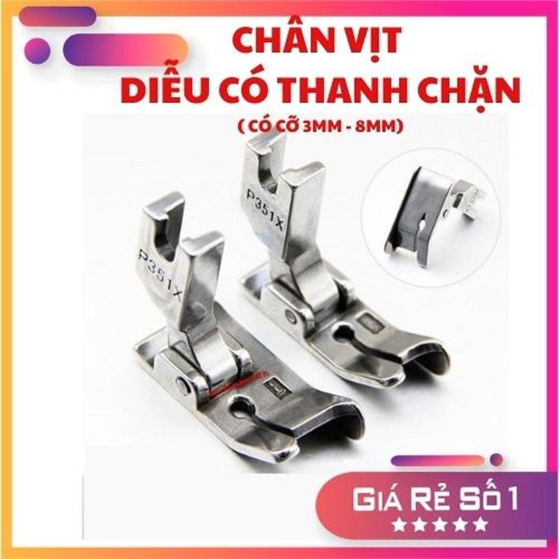 Chân vịt may mí may diễu có gờ chặn kiểu mới dùng cho máy may công nghiệp