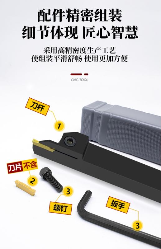 Product Introduction of Dao cắt rãnh mặt sau, dao cắt CNC, cắt rãnh đường kính ngoài, dao cắt MGEHR2020-2 / 3 / 4 / 5, dao cắt vòng tròn bên ngoài, thích hợp để cắt thanh 4