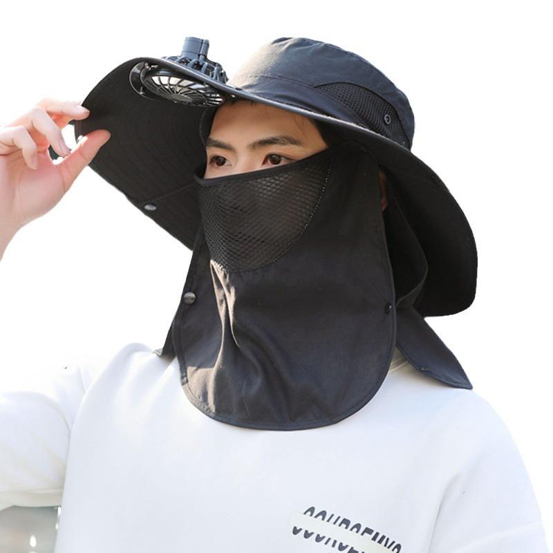 Fishing hat men's sun hat summer sunscreen CAP UNISEX HAT FOR FISHING CAMPING  big eaves omni-directional outdoor leisure face shade anti-mosquito mountaineering fishing hat 6