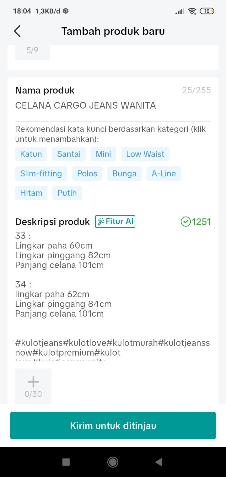 Product Introduction of CELANA CARGO JEANS WANITA, CELANA WANITA High 0