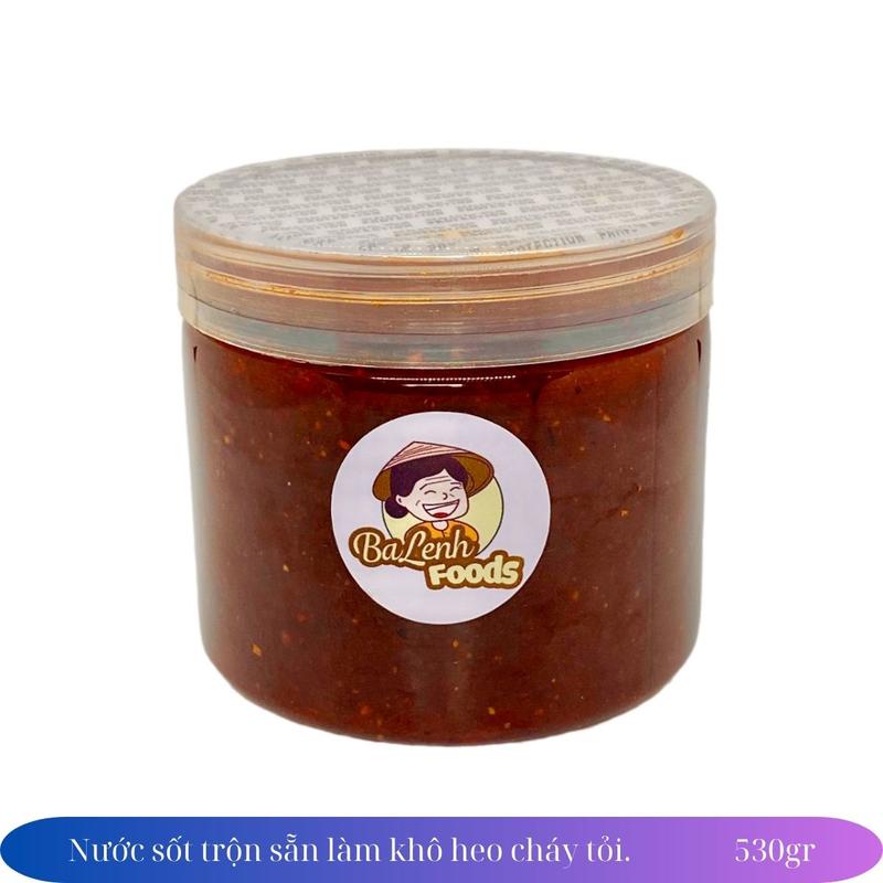 Nước Sốt Trộn Sẵn Làm Khô Heo Cháy Tỏi  Dùng Cho 2,2kg - 2,5kg thịt Gia Vị Cay Chua