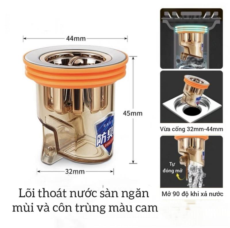 Bịt Nắp Cống Ngăn Mùi Hôi Bằng Nhựa Cao Cấp Thiết Kế Van Một Chiều Ngăn Vi Khuẩn , Côn Trùng Xâm Nhập