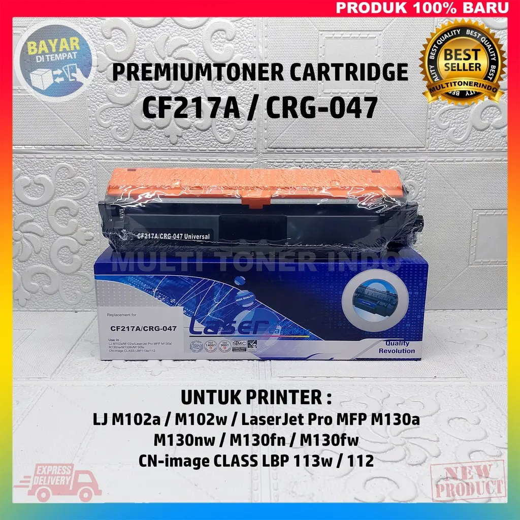 Toner Cartridge CF217A CRG-047 Compatible  Untuk Printer HP LaserJet M102a / M102w / LaserJet Pro MFP M130a M130nw / M130fn / M130fw CANON CN-image CLASS LBP 113w / 112