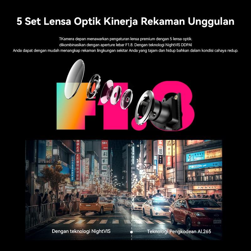 DDPAI N1 Dual Dash Cam 2K Car DVR Mobil Wifi Kamera Camera Rekam 3
