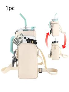 Portable Water Bottle Bag, Lightweight Water Bottle Crossbody Bag, Water Bottle Storage Bag for Outdoor Travel, Gym, Camping, Hiking