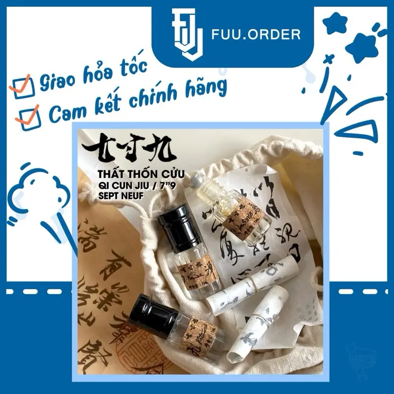 [1ml] Vial nước hoa Thất Thốn Cửu (Qi Cun Jiu) - Sept Neuf