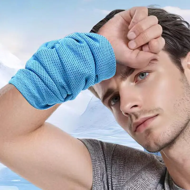 Sports Wristband, Sweat Absorbing Elastic Wristband, Cold-proof Sweat-absorbing Quick-drying Wristbands for Running Fitness Outdoor 5
