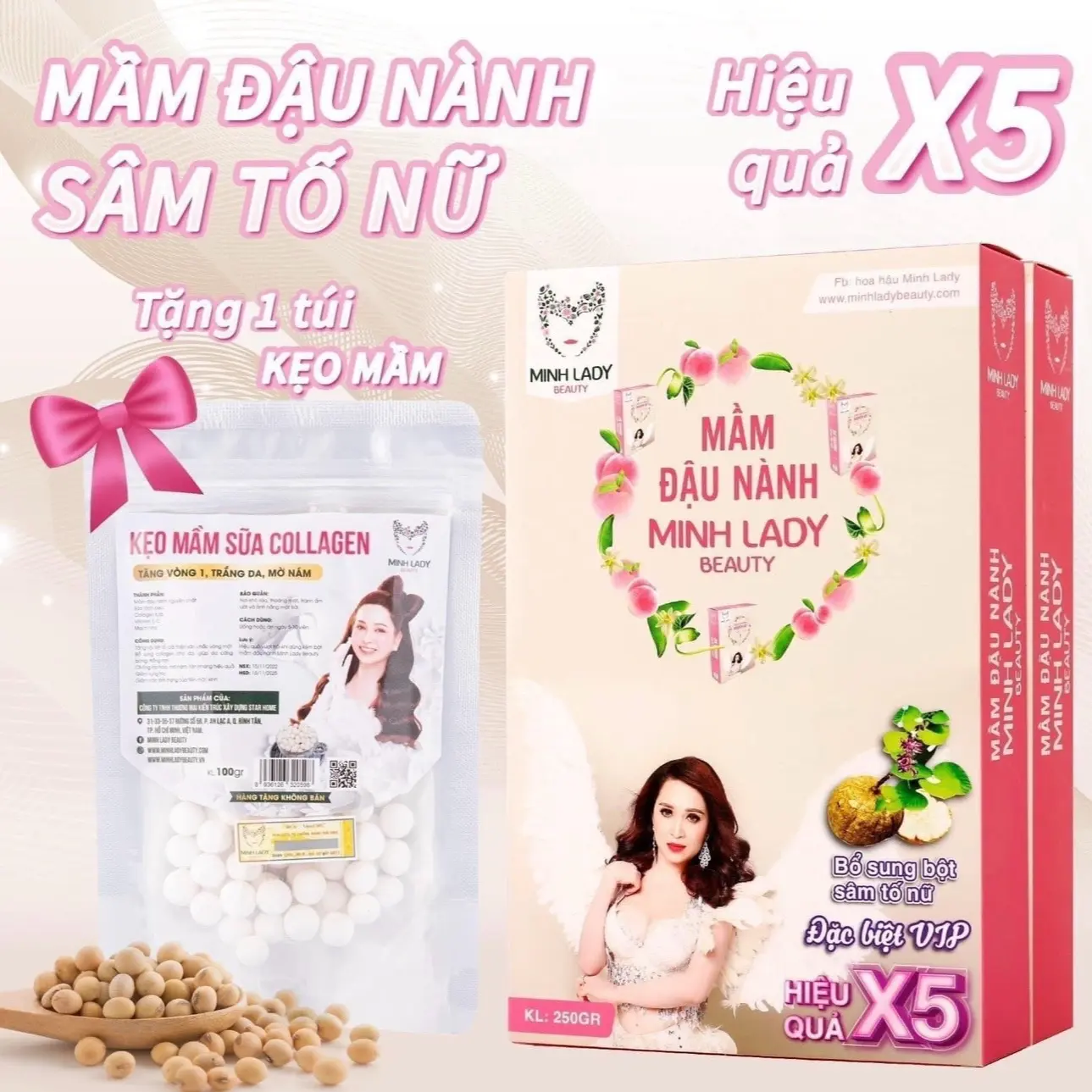 {GIÁ DÙNG THỬ}_Bột Mầm đậu nành vị thơm ngon Minh Lady