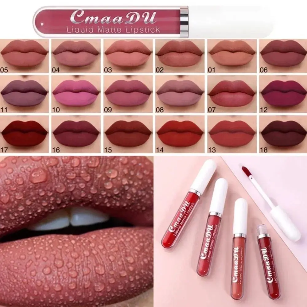 【Am-az】Velvet Matte Lipstick: Long-Lasting Formula for Stunning Red Lips, A Women's Essential