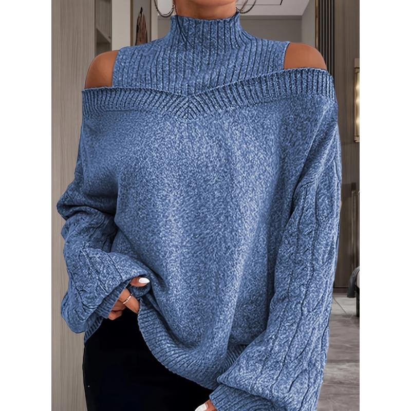 New Trumpet Sleeves Loose Hollow Sweater New Trumpet Sleeves Loose Hollow Sweater