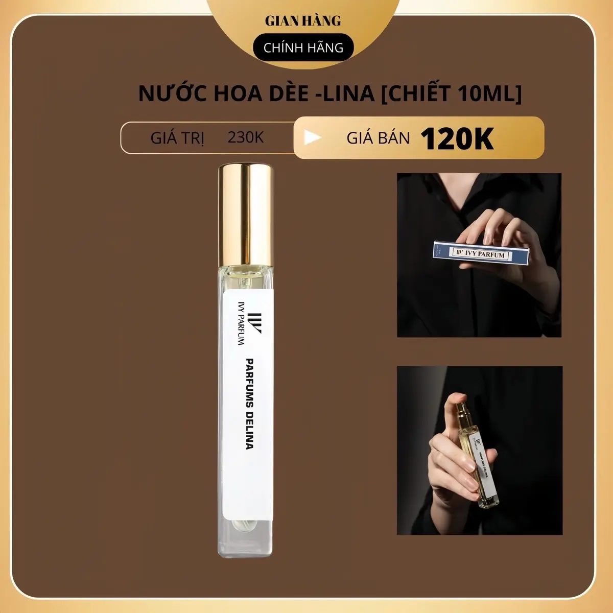 Nước Hoa DÈE-LINA [Chai Chiết 10ml]  - Ngọt Ngào Quyến Rũ Dành Cho Nữ - Dạng Xịt Perfume Women