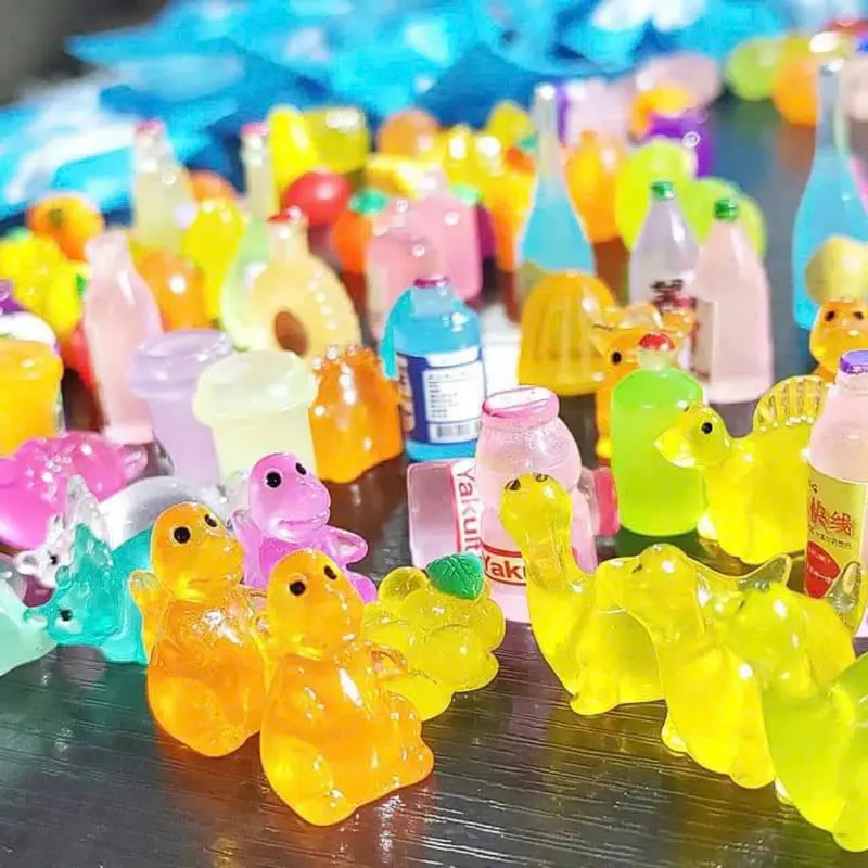Set 50 túi mù mix ngẫu nhiên mini 2 - 3cm - túi nhân phẩm mix Vỏ Sò, Con Thú, Động Vật mini phát sáng hot trend tiktok douyin Decor phòng. 0