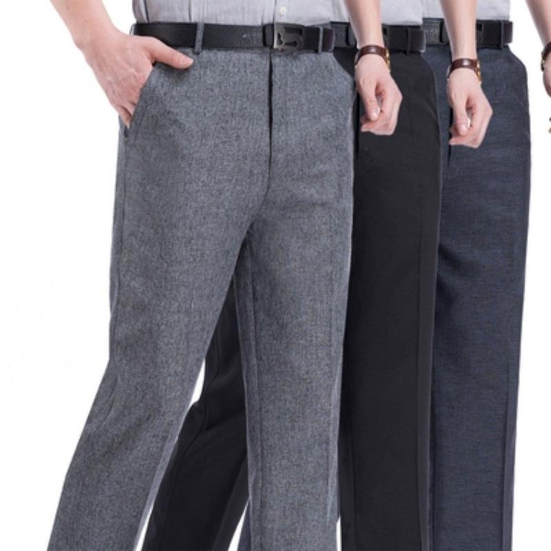 Quần tây nam công sở trung niên đẹp vải dày dặn mềm mịn không phai màu Quần âu nam ống đứng Menswear Pants â quanaunam quana unam quan dai