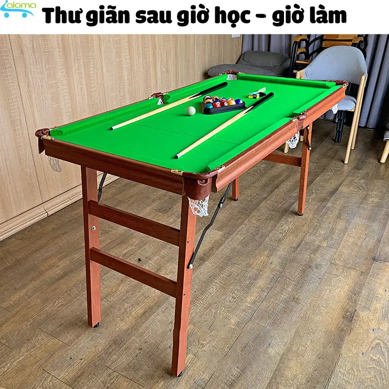 Bàn Bi-A mini bằng gỗ Table TTP-140 kích thước 140x61x78cm Đồ Chơi Cho Bé Và Người lớn 8