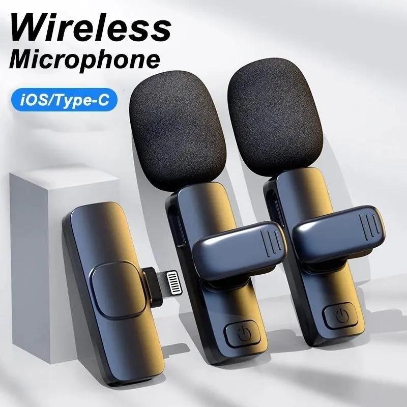  Micro Lavalier Không Dây MỚI Mic Mini Để Ghi Âm Thanh Và Video Tương Thích Với iPhone Và Android Thích Hợp Cho Máy Tính Xách Tay Trò Chơi Trực Tiếp Mic Điện Thoại Di Động Có Thể Sạc Lại Bộ Thu USB Điện Thoại Thông Minh Cầm Tay 
