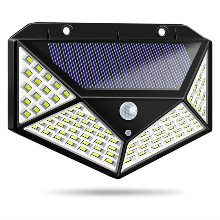 ĐÈN CẢM BIẾN NĂNG LƯỢNG MẶT TRỜI 100 LED - 3 CHẾ ĐỘ