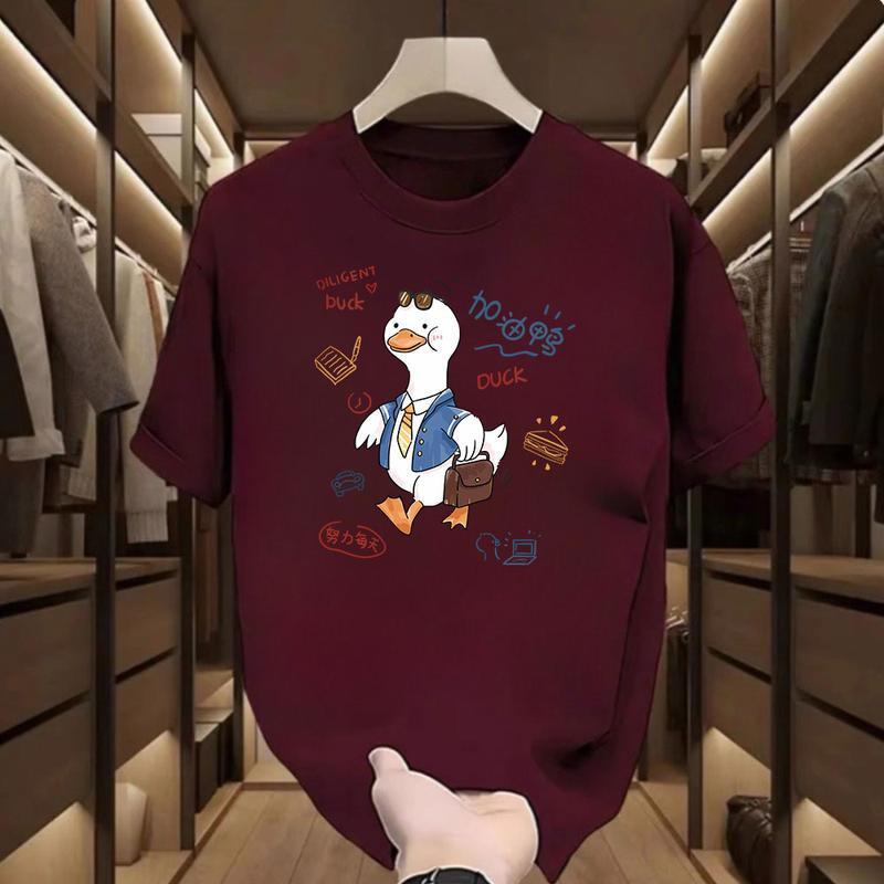 Product Introduction of Áo Thun Ngắn Tay, Dành Cho Nam Và Nữ, Cotton Nguyên Chất 100%, Hàng Mới Về 2025, Phong Cách Nước Ngoài, Dễ Thương Và Dễ Phối Đồ Dáng Rộng Vừa Vặn, Thời Trang, Áo 6