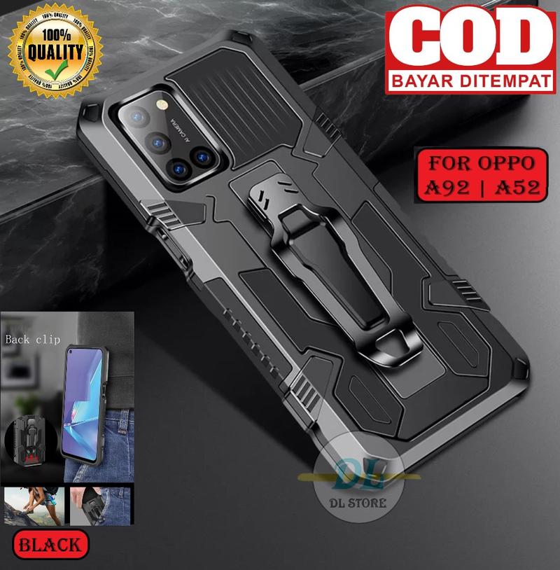 Product Introduction of CASING HP OPPO A52/OPPO A92 CASING STANDING BACK KLIP HARD CASE ROBOT NEW COVER TPU 16