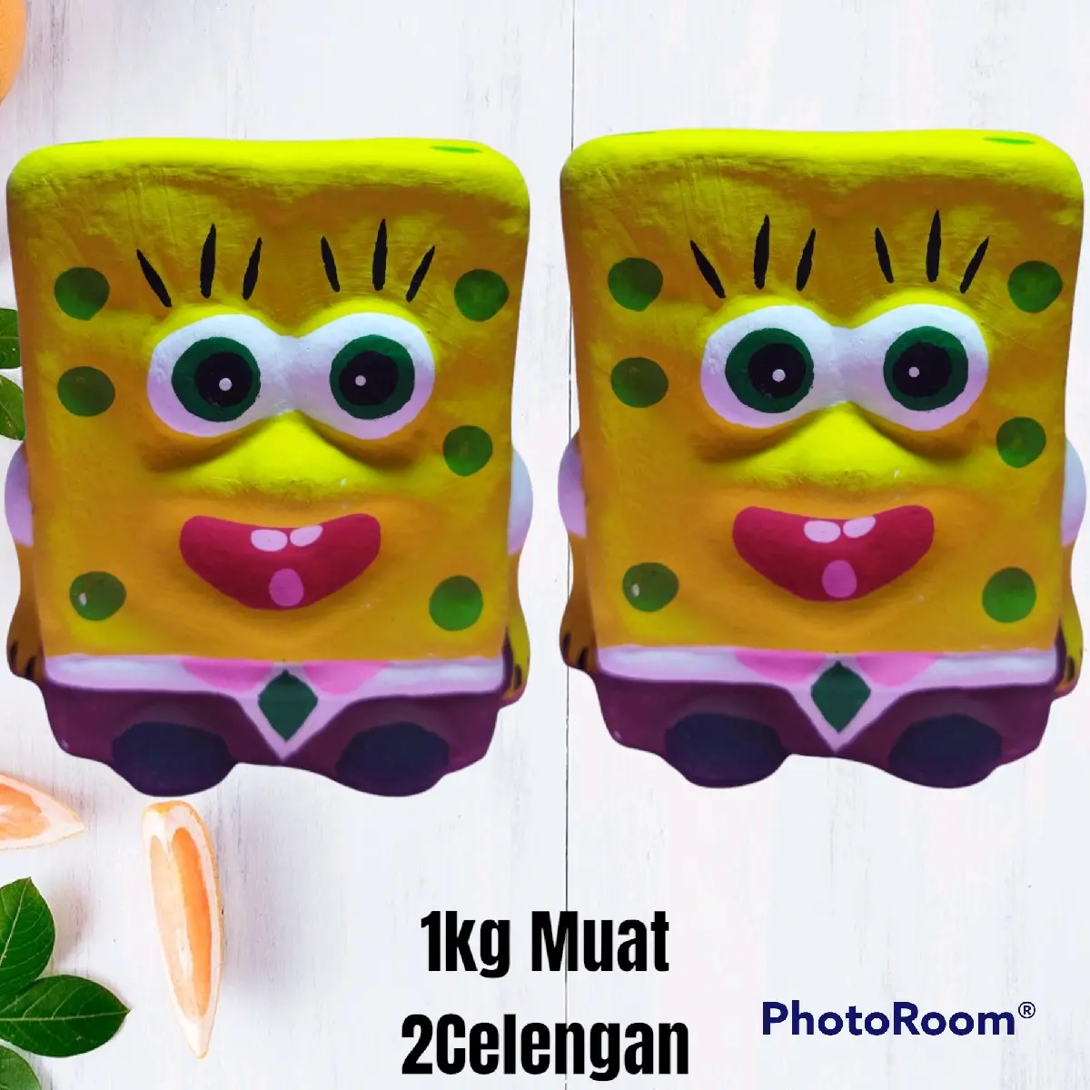 Celengan Tanah Karakter Spongebob/Patrick Anak-anak Anak