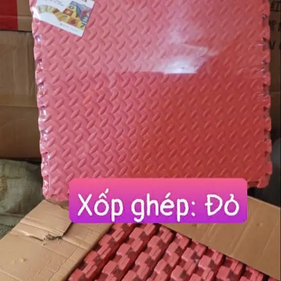 ￼Thảm Xốp Ghép Lót Sàn cho bé miếng dày 1cm vân khế kích thước 60 cm ×60cm 2