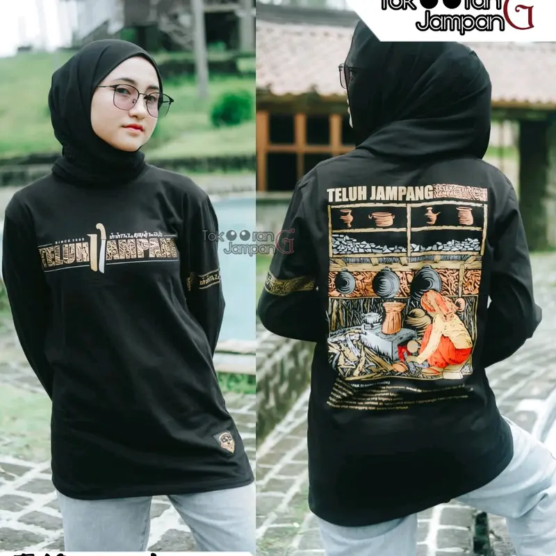 KAOS TELUH JAMPANG ORIGINAL / KAOS DISTRO PRIA LENGAN PANJANG TELUH JAMPANG TERBARU | Motif MEULEUM OPAK 0