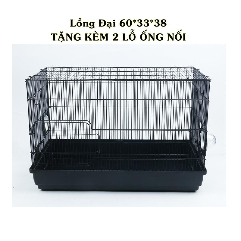 Lồng đại 60cm cho hamster - có sẵn 2 lỗ ống nối 7