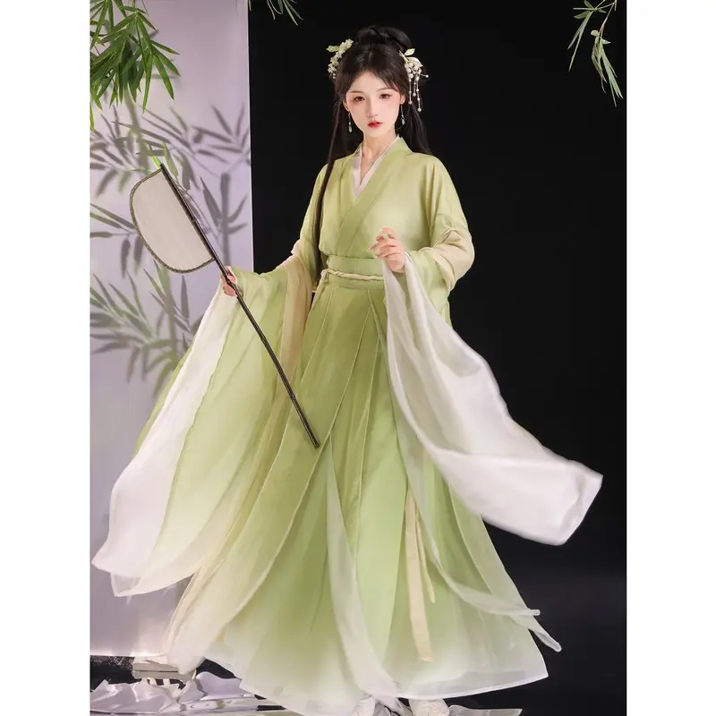 Quần Áo Trung Quốc Hán, Chính Hãng, Phong Cách Triều Đại Nam Bắc, Váy Tay Lớn, Dành Cho Nữ 0